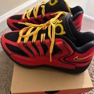 Nike Kids Red and Yellow Sneakers